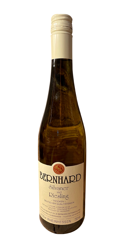 Silvaner und Riesling, Weingut Bernhard, Rheinhessen, Tyskland